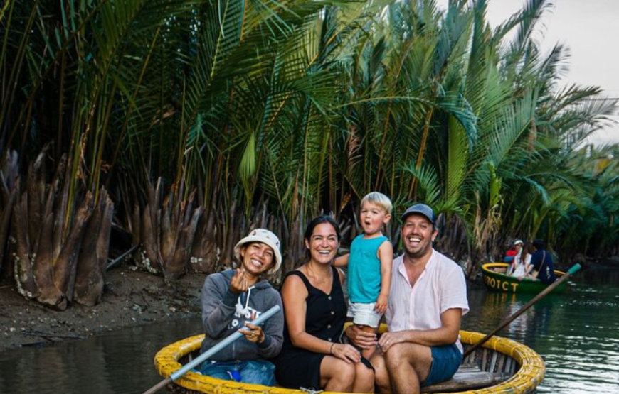 Boat Ride and Release Flower Lantern with Coconut Jungle in Hoi An City