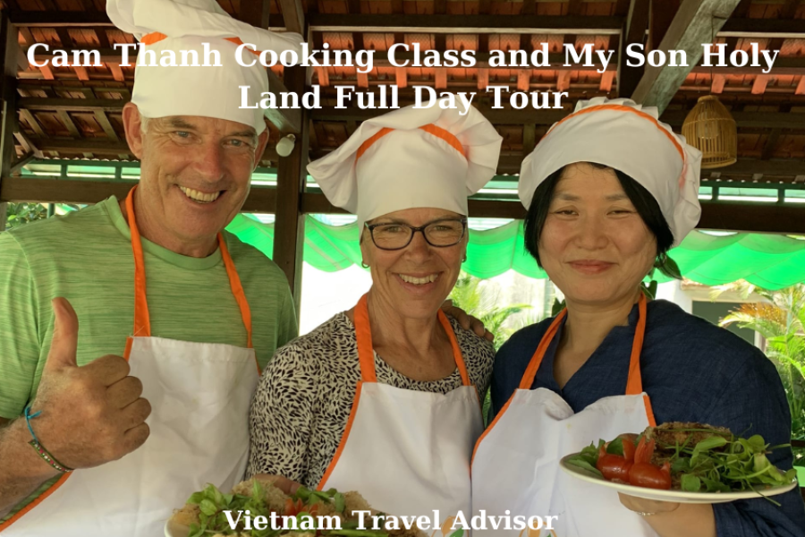 Cam Thanh Cooking Class and My Son Holy Land Full Day Tour