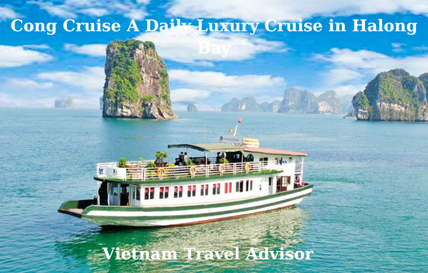 Cong Cruise A Daily Luxury Cruise in Halong Bay