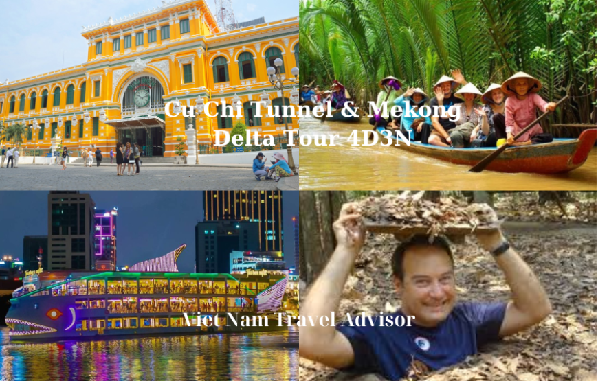 Cu Chi Tunnel & Mekong Delta Tour 4D3N