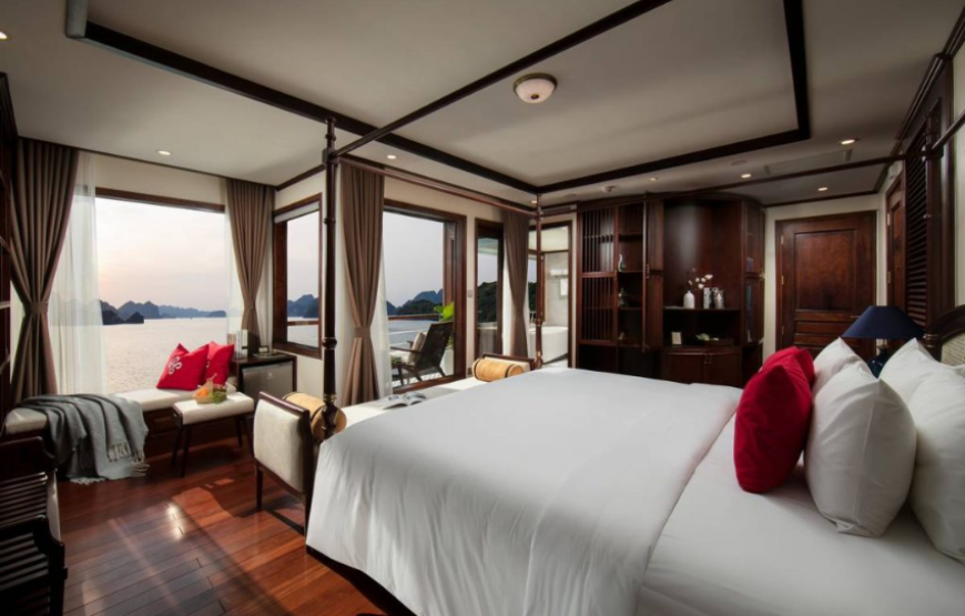 Experience 6 Hours with Halong Heritage Luxury Cruise