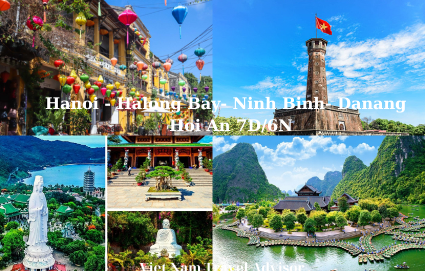 Hanoi Halong Bay Ninh Binh to Danang Tour 7D6N