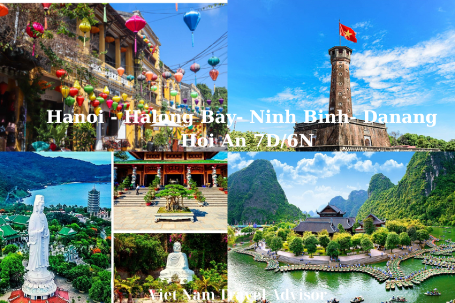 Hanoi Halong Bay Ninh Binh to Danang Tour 7D6N