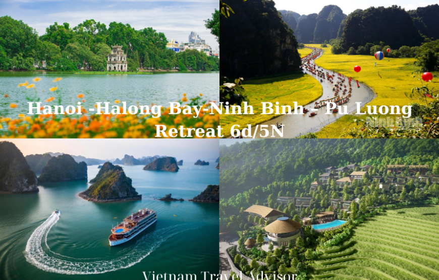 Hanoi Halong Ninh Binh to Pu Luong Tour 6D5N