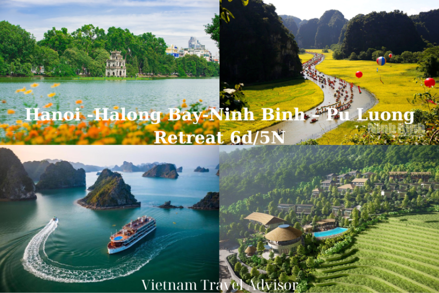 Hanoi Halong Ninh Binh to Pu Luong Tour 6D5N