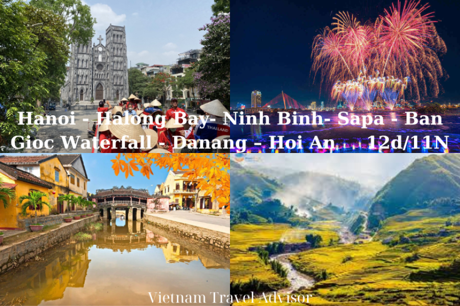 Hanoi Sapa Ban Gioc Waterfall Danang to Hoi An 12D11N